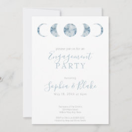 Minimalistische Mondphasen Celestie Engagement Par Einladung