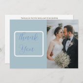 Minimalistische Mondphasen Celestis-Foto Dankeskarte (Vorne/Hinten)