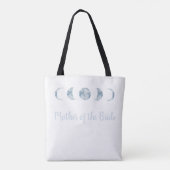 Minimalistische Mondphasen Mutter der Braut Hochze Tasche (Rückseite)