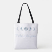 Minimalistische Mondphasen Mutter der Groomehe Tasche (Rückseite)