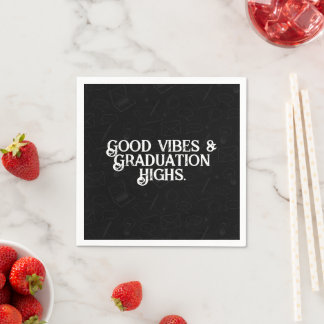 Minimalistische monochrome Abschlussservietten Serviette