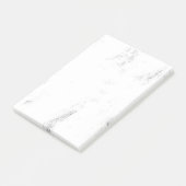 Minimalistische monochrome Grunge-Textur Post-it Klebezettel (angewinkelt)