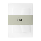 Minimalistische Monografie Einladungsbanderole (Vorderseite Beispiel)