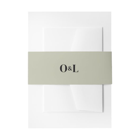 Minimalistische Monografie Einladungsbanderole (Vorderseite Beispiel)