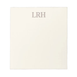 Minimalistische Monogram Bridesmaid Notepad Notizblock
