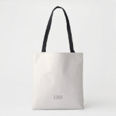 Minimalistische Monogram Bridesmaid Totbeutel Tasche (Vorderseite)