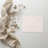 Minimalistische Monogram Elegant Wedding Dankeschö