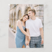 Minimalistische Monogram Elegante Budget Foto Hoch (Rückseite)