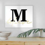 Minimalistische Monogram-Glaubensskripte Foliendrucke<br><div class="desc">Minimalistische Monogram Glaube Script Luxury Real Foil in Ihrer Wahl entweder Gold oder Silber für diese motivierend Zitat teilweise überlagert auf Ihre erste</div>