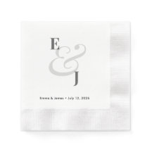 Minimalistische Monogramm | Ampersand Hochzeitscoc