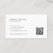 Minimalistische Monogramm Beruflich Visitenkarte (Rückseite)