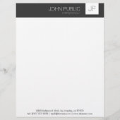 Minimalistische Monogramm Briefbogen (Vorderseite)