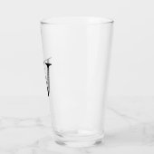 Minimalistische Monogramm Glas (Links)