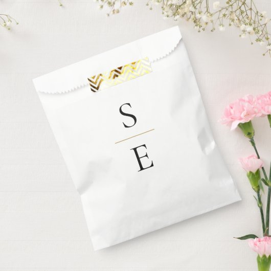 Minimalistische Monogramm-Hochzeit Geschenktütchen (Versiegelt)