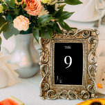 Minimalistische Monogramm-Hochzeitsempfehlung | Sc Tischnummer<br><div class="desc">Führe deine Gäste zeitlos mit dieser Tischnummer in schwarz-minimalistischem Monogramm Hochzeitskarte. Dieses elegante Empfang kombiniert raffinierte Schriften mit moderner Typografie und bietet ein elegantes, poliertes Aussehen. Die Initialen des Ehepaares sind in einem modernen Monogramm-Design gehalten. Das einfache und doch auffällige Layout sorgt für eine einfache Lesbarkeit und ergänzt dabei perfekt...</div>