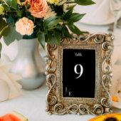 Minimalistische Monogramm-Hochzeitsempfehlung | Sc Tischnummer