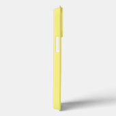 Minimalistische Monogramm-Initialen blassgelb Case-Mate iPhone Hülle (Rückseite / Rechts)
