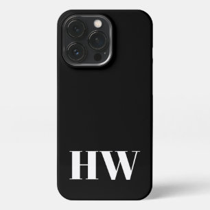 Minimalistische Monogramm-Initialen, einfach schli iPhone 13 Pro Hülle