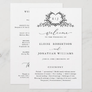 Minimalistische Monogramm-Kalligrafie-Hochzeitspro