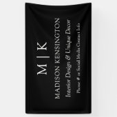 Minimalistische Monogramm oder Hinzufügen von Logo Banner (Vertikal)