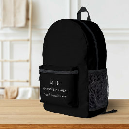 Minimalistische Monogramm oder Hinzufügen von Logo Bedruckter Rucksack