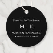 Minimalistische Monogramm oder Hinzufügen von Logo Geschenkanhänger (Vorderseite)