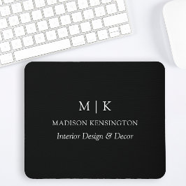 Minimalistische Monogramm oder Hinzufügen von Logo Mousepad