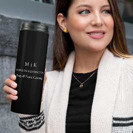 Minimalistische Monogramm oder Hinzufügen von Logo Thermosbecher