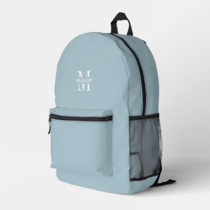 Minimalistische Monogramm Personalisiert Bedruckter Rucksack