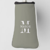 Minimalistische Monogramm Personalisiert Golf Headcover (Rotieren 90)