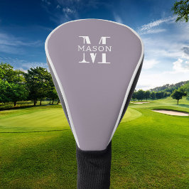 Minimalistische Monogramm Personalisiert Golf Headcover