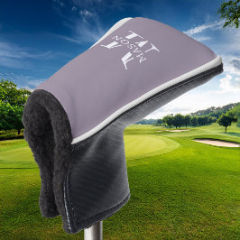 Minimalistische Monogramm Personalisiert Golf Headcover