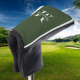 Minimalistische Monogramm Personalisiert Golf Headcover