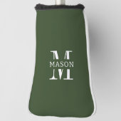 Minimalistische Monogramm Personalisiert Golf Headcover (Rotieren 90)