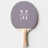 Minimalistische Monogramm Personalisiert Tischtennis Schläger (Vorderseite)
