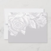 Minimalistische Monogramm personalisierte Stationi Mitteilungskarte (Rückseite)