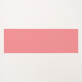 Minimalistische Monogramm schwarze Initialen rosa Yogamatte (Rückseite (Horizontal))