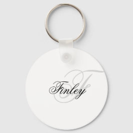 Minimalistische Monogramm-Skript für Wassermarket Schlüsselanhänger