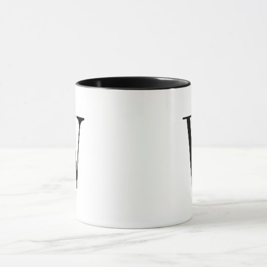 Minimalistische Monogramm Tasse (Zentrum)