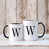 Minimalistische Monogramm Tasse