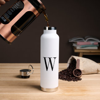 Minimalistische Monogramm Trinkflasche