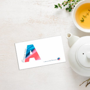 Minimalistische Monogramm-Typografie Visitenkarte