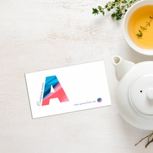 Minimalistische Monogramm-Typografie-Visitenkarte Visitenkarte