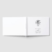 Minimalistische Monographie-Palm-Tree Gästebuch (Voll)