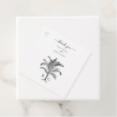 Minimalistische Monographie-Palm-Tree Geschenkanhänger (Beispiel)