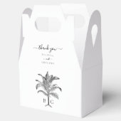 Minimalistische Monographie-Palm-Tree Geschenkschachtel (Geöffnet)