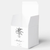 Minimalistische Monographie-Palm-Tree Geschenkschachtel (Geöffnet)