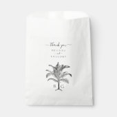 Minimalistische Monographie-Palm-Tree Geschenktütchen (Vorderseite)