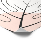 Minimalistische Monsterinie Poster (Ecke)