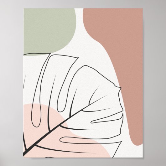 Minimalistische Monsterinie Poster (Vorne)